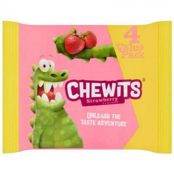 CHEWITS MULTI STRAWBERRY susikramtomi saldainiai 4 vnt CHEWITS MULTI STRAWBERRY susikramtomi saldainiai 4 vnt
