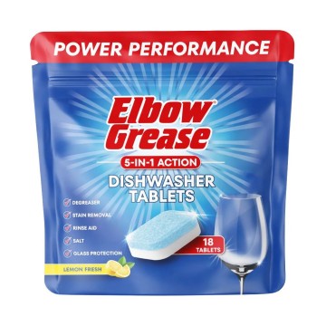ELBOW LEMON indaplovės tabletės 18 vnt