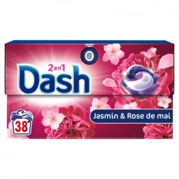 DASH JASMIN ROSE universalios skalbimo kapsulės 38 vnt