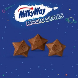 MILKY WAY MAGIC STARS pieniško šokolado žvaigždutės 100 g