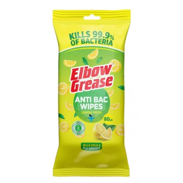 ELBOW GREASE LEMON universalios paviršių valymo servetėlės 80 vnt