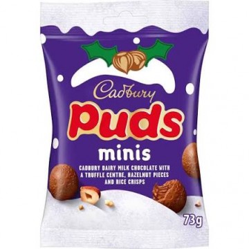 CADBURY PUDS MINI šokoladiniai saldainiai 73 g