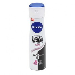 NIVEA BLACK&WHITE INVISIBLE purškiamas dezodorantas moterims 150 ml