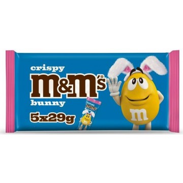 M&M'S CRISPY BUNNY Velykiniai šokoladiniai šokoladukai 145 g
