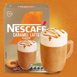 NESCAFE GOLD LATTE CARAMEL karamelinis kapučinas 7 vnt