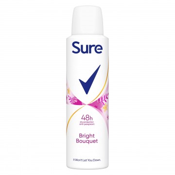 SURE BRIGHT BOUQET ESSENTIALS purškiamas dezodorantas moterims 150 ml