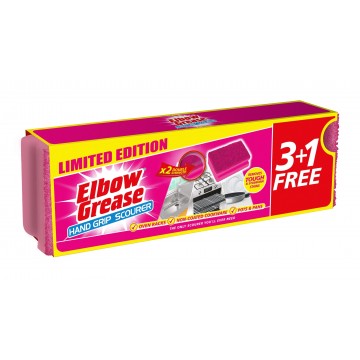 ELBOW GREASE PINK SCOURER kempinės 4 vnt