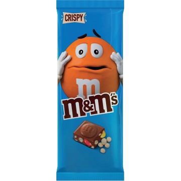 M&M LARGE BAR CRISPY pieniškas šokoladas 150 g