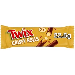 TWIX CRISPY ROLLS šokoladinis batonėlis 22,5 g