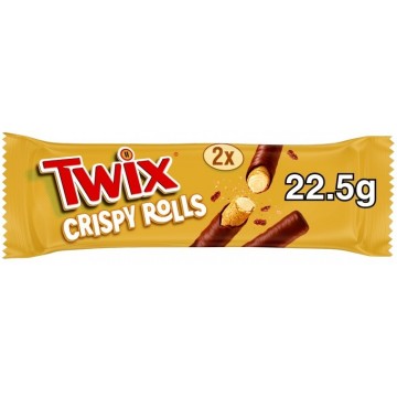 TWIX CRISPY ROLLS šokoladinis batonėlis 22,5 g
