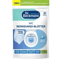 DR BECKMANN MAGIC LEAVES WC vandenyje tirpūs tualeto valymo lakštai 20 vnt