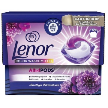 LENOR AMETHYST BLUTENTRAUM skalbimo kapsulės spalvotiems 19 vnt