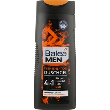 BALEA MEN DUSCHGEL DEEP SENSATION 3in1 vyriškas dušo gelis 300 ml