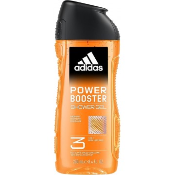 ADIDAS POWER BOOSTER vyriškas dušo gelis 250 ml