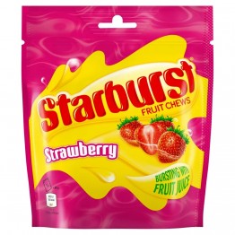 STARBURST STRAWBERRY kramtomi saldainiai braškių skonio 138 g