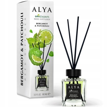 ALYA BERGAMOT & PATCHOULI namų kvapas gaivaus citrusų ir sodraus pačiulio aromato 100 ml