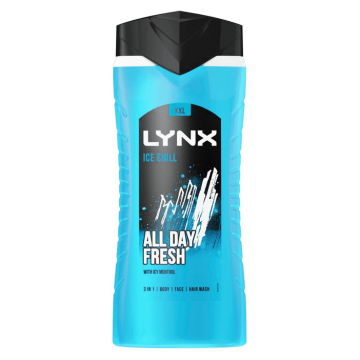 LYNX ICE CHILL dušo žėlė vyrams 225ml