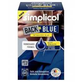 SIMPLICOL BLACK TO BLUE mėlynos spalvos tekstilės atnaujinimo dažai 400 g