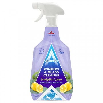 ASTONISH GLASS CLEANER langų ir stiklų valiklis 750 ml ASTONISH GLASS CLEANER langų ir stiklų valiklis 750 ml