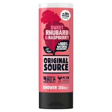 ORIGINAL SOURCE SWEET RHUBARB RASPBERRY dušo žėlė 250 ml