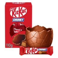 KIT KAT CHUNKY Velykinis šokoladinis kiaušinis + batonėlis 110 g