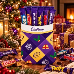 CADBURY STOCKING SELECTION BOX šventinių saldumynų rinkinys 174 g