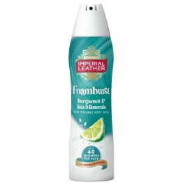 IMPERIAL LEATHER BERGAMOT AND SEA MINERALS prausimosi putos su bergamočių ir jūros mineralų aromatu 200 ml