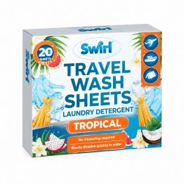SWIRL TROPICAL TRAVEL skalbimo priemonė lapelyje 20 vnt