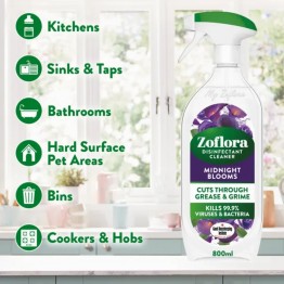 ZOFLORA MIDNIGHT BLOOMS universalus paviršių valiklis - dezinfekantas 800 ml