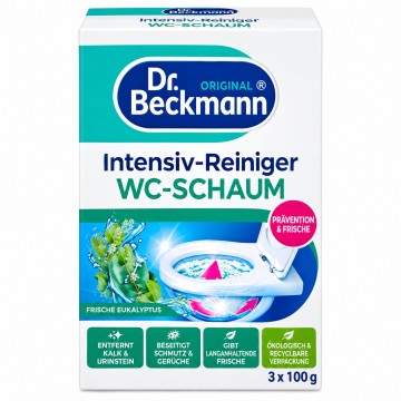 DR BECKMANN FRESH EUKALYPTUS tualeto valymo milteliai 3 vnt