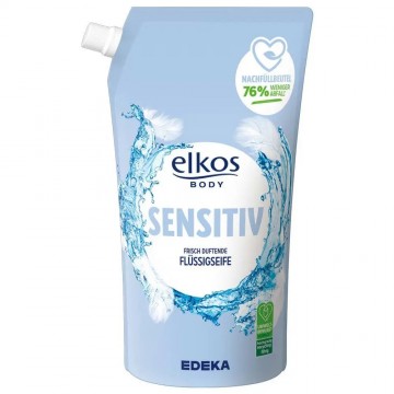 ELKOS SENSITIV skysto muilo papildymas 1 l ELKOS SENSITIV skysto muilo papildymas 1 l