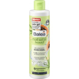 BALEA NATURAL BEAUTY dušo želė su kanapių sėklomis ir papaja 250 ml