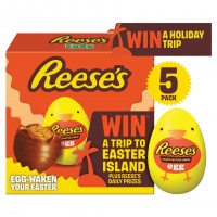 HERSHEY REESES CREME EGG riešutų sviesto skonio Velykiniai kiaušiniai 5 vnt