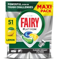 FAIRY PLATINUM LEMON indaplovės tabletės 51 vnt