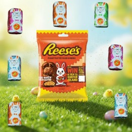 HERSHEY REESES BUNNIES riešutų sviesto skonio šokoladiniai zuikiai 70 g